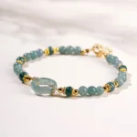 Natural Green Jade Bracelet - Handcrafted Ping An Kou Amulet 2 - Buddha Bodhis Natural Green Jade Bracelet - Handcrafted Ping An Kou Amulet