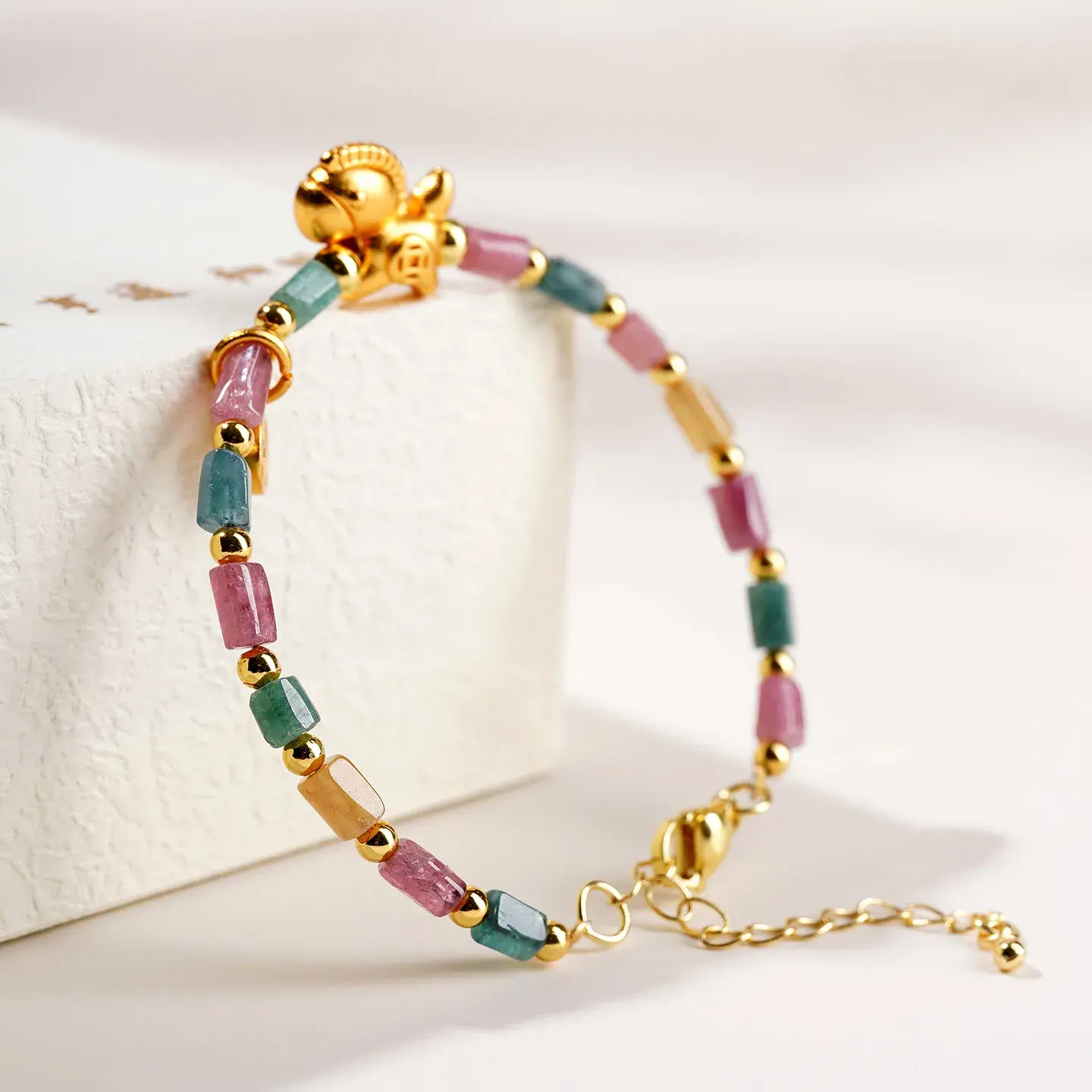 Natural Tourmaline Horse Bracelet - Handcrafted Success & Wealth Amulet (3) Natural Tourmaline Horse Bracelet - Handcrafted Success & Wealth Amulet