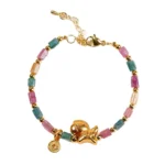 Natural Tourmaline Horse Bracelet - Handcrafted Success & Wealth Amulet 4 - Buddha Bodhis Natural Tourmaline Horse Bracelet - Handcrafted Success & Wealth Amulet