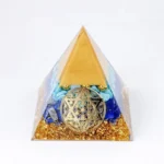 Natural Gemstone Orgonite Pyramid - Handcrafted Energy Generator for Meditation 1 - Buddha Bodhis Natural Gemstone Orgonite Pyramid - Handcrafted Energy Generator for Meditation