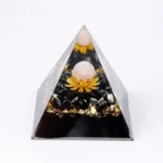 Natural Gemstone Orgonite Pyramid - Handcrafted Energy Generator for Meditation 4 - Buddha Bodhis Natural Gemstone Orgonite Pyramid - Handcrafted Energy Generator for Meditation