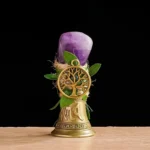 Natural Crystal Tree of Life Bell - Handmade Meditation Altar Decor 3 - Buddha Bodhis Natural Crystal Tree of Life Bell - Handmade Meditation Altar Decor