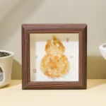 Natural Gemstone Hulu Shadow Box - Handcrafted Gourd Prosperity Decor 3 - Buddha Bodhis Natural Gemstone Hulu Shadow Box - Handcrafted Gourd Prosperity Decor