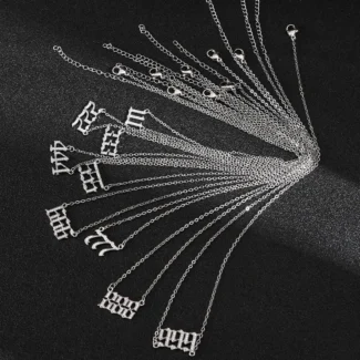 Zirconia Angel Number Necklace - Handcrafted Manifestation Amulet for Women