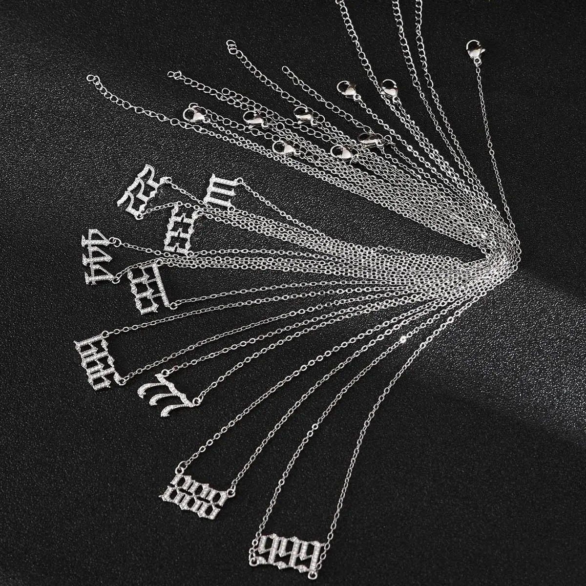 Zirconia Angel Number Necklace - Handcrafted Manifestation Amulet for Women (3) Zirconia Angel Number Necklace - Handcrafted Manifestation Amulet for Women