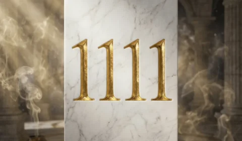 angel-number-1111-gold-marble-spiritual-symbol