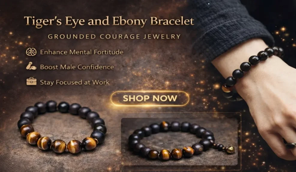 How Often Should You Replace Your Feng Shui Bracelet? Signs Your Cure Has Lost Its Power 4 - Buddha Bodhis Tigerโs Eye and Ebony Bracelet | Grounded Courage Jewelry