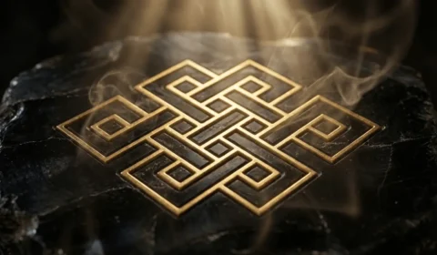 endless-knot-symbol-golden-srivatsa-spiritual-geometry
