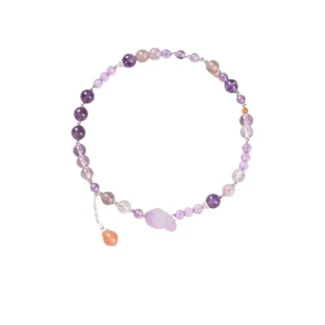 Amethyst and S925 Silver Anklet – Inner Peace & Spiritual Harmony