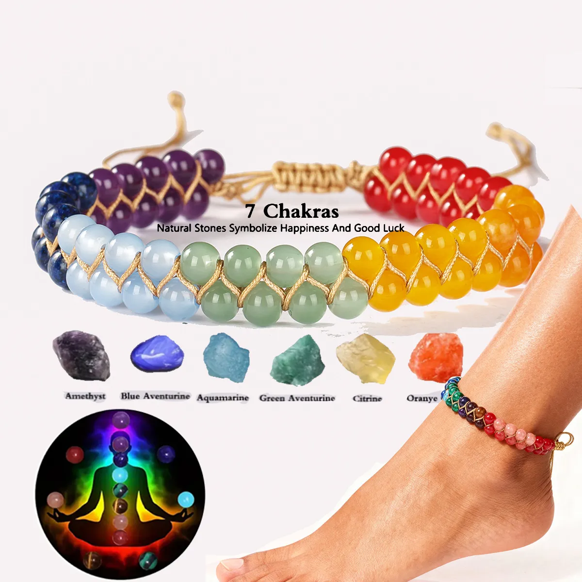 Lapis Lazuli Crystal Anklet for Inner Peace & Spiritual Harmony-4 Lapis Lazuli Crystal Anklet for Inner Peace & Spiritual Harmony-4