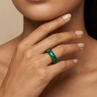 Malachite Ring – Emotional Healing & Protective Shield-1