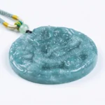 Dragon Natural Jadeite Necklace for Protection & Prosperity - Buddha Bodhis carved-green-jade-dragon-pendant-necklace