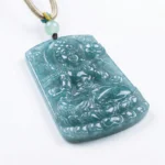 Mahasthamaprapta Bodhisattva Natural Jadeite Necklace – Wisdom, Protection & Prosperity - Buddha Bodhis carved-green-jadeite-guanyin-pendant-necklace