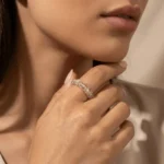 White Crystal Ring - Energy Purification & Spiritual Balance 1 - Buddha Bodhis clear-quartz-14k-gold-handmade-open-ring