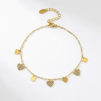gold-heart-charm-anklet-white-zircon-stainless-steel_
