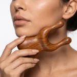 Green Sandalwood Facial Massager - Natural Radiance & Holistic Wellness 1 - Buddha Bodhis green-sandalwood-face-massager-gua-sha-tool