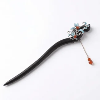 handmade-ebony-floral-hair-stick