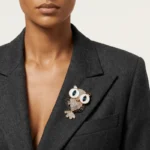 Owl Rhinestone & Crystal Brooch – Whimsical Charm, Sparkling Elegance & Timeless Style 1 - Buddha Bodhis luxury-gold-owl-brooch-crystal-rhinestone-fashion-accessory