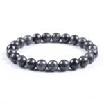 Black Jade Bracelet for Protection & Inner Peace - Buddha Bodhis natural-gray-jadeite-beaded-bracelet-men-luxury