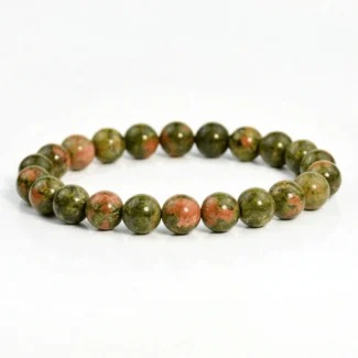Home 28 - Buddha Bodhis natural-unakite-beaded-bracelet