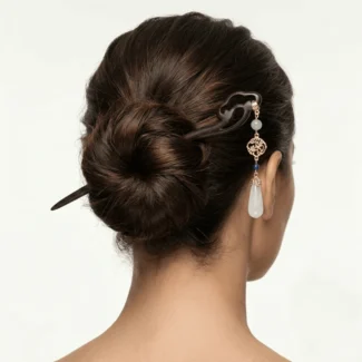 Home 25 - Buddha Bodhis sandalwood-hairpin-jade-tassel-luxury-accessory