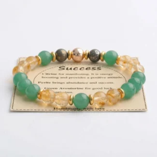 Home 14 - Buddha Bodhis success-citrine-green-aventurine-pyrite-bracelet