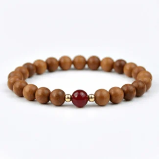 Home 16 - Buddha Bodhis wood-bead-bracelet-red-stone