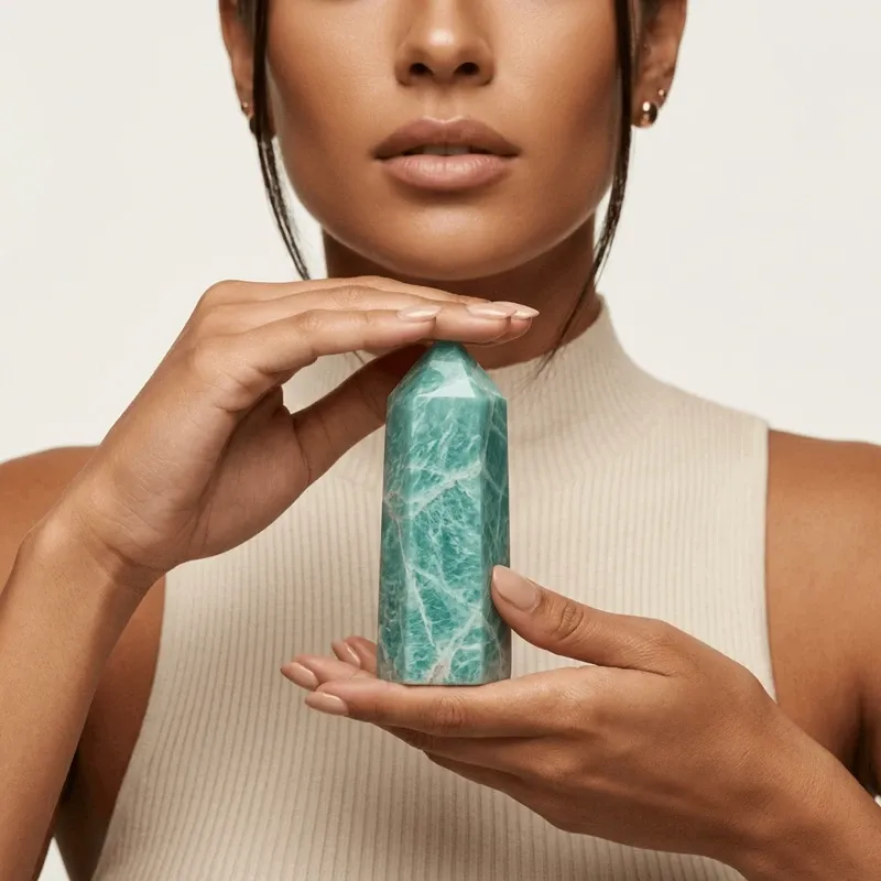 Amazonite Crystal Tower for Confidence & Positive Communication-1 Amazonite Crystal Tower for Confidence & Positive Communication-1