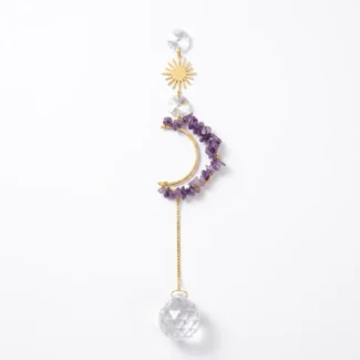 Amethyst Amethyst Crystal Sun Catcher – Inner Peace, Spiritual Wisdom & Positive Energy