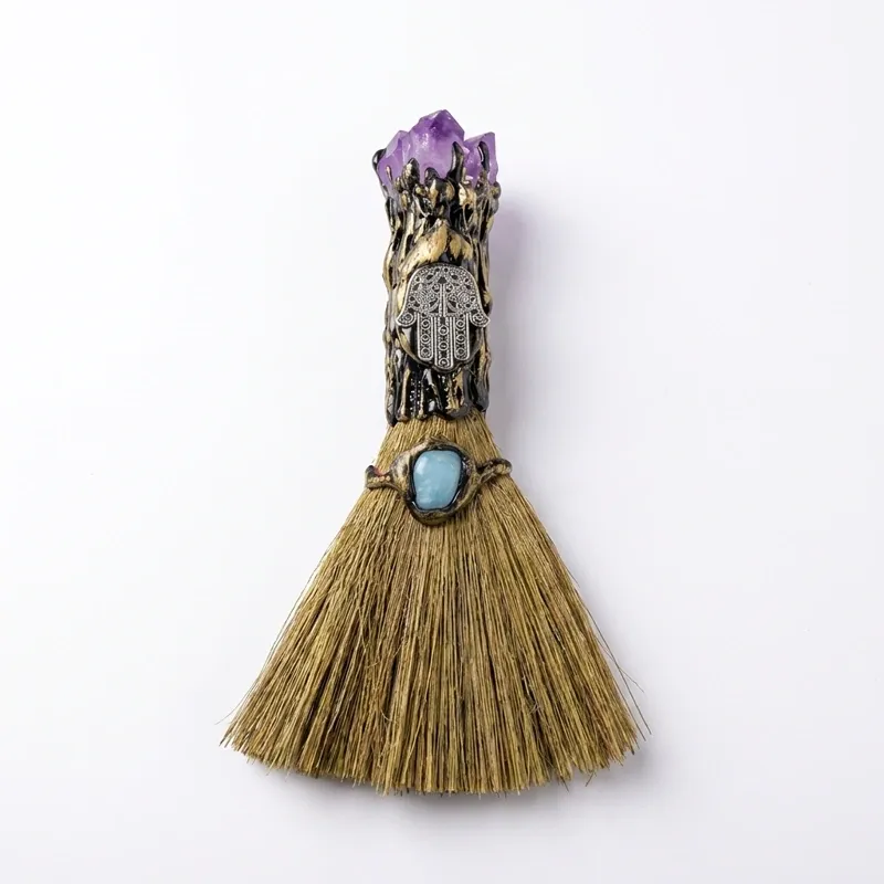Amethyst Broom – Spiritual Wisdom, Protection & Negative Energy Clearing Amethyst Broom – Spiritual Wisdom, Protection & Negative Energy Clearing
