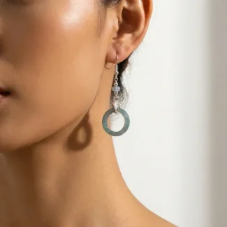 Blue Water Jade Earrings – Serenity Elegance & Inner Harmony-2