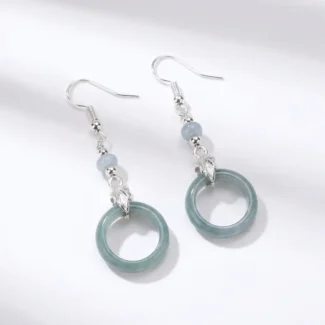 Blue Water Jade Earrings – Serenity Elegance & Inner Harmony