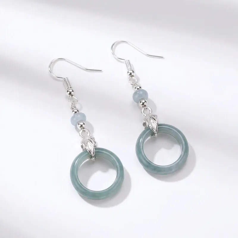 Blue Water Jade Earrings – Serenity Elegance & Inner Harmony Blue Water Jade Earrings – Serenity Elegance & Inner Harmony