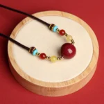 Cinnabar Purple Gold Sand Pendant Necklace – Good Luck, Protection & Inner Peace 2 - Buddha Bodhis Cinnabar-Purple-Gold-Sand-Pendant-Necklace-–-Good-Luck,-Protection-Inner-Peace-(2)_1800x
