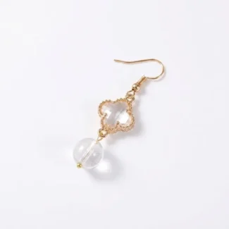 Clear Quartz Earrings for Mental Clarity & Inner Peace-
