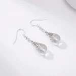 Clear Quartz Earrings for Mental Clarity & Spiritual Protection - Buddha Bodhis Clear Quartz Earrings for Mental Clarity & Spiritual Protection-1