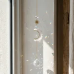 Clear Quartz Moon Suncatcher – Purifying Energy, Clarity & Inner Peace 2 - Buddha Bodhis Clear Quartz Moon Suncatcher – Purifying Energy, Clarity & Inner Peace-3