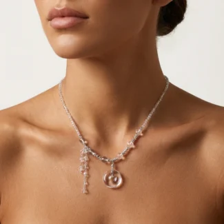 Clear Quartz Necklace – Inner Peace, Protection & Positive Energy-1