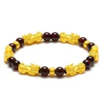 Garnet Pixiu Bracelet – Prosperity, Health & Protection - Buddha Bodhis Garnet Pixiu Bracelet – Prosperity, Health & Protection