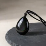Gold Sheen Obsidian Teardrop Pendant – Spiritual Protection & Inner Harmony 3 - Buddha Bodhis Gold Sheen Obsidian Teardrop Pendant – Spiritual Protection & Inner Harmony-4