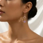 Kunzite Earrings for Inner Peace & Radiant Charm 1 - Buddha Bodhis Kunzite Earrings for Inner Peace & Radiant Charm-2
