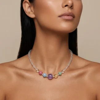 Multi-gemstone Crystal Necklace – Inner Balance, Spiritual Healing & Abundance-1