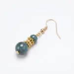 Blue Water Jade Earrings for Serenity & Inner Harmony - Buddha Bodhis Natural Blue Water Jade Earrings - Serenity & Inner Harmony