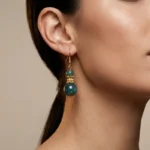 Blue Water Jade Earrings for Serenity & Inner Harmony 1 - Buddha Bodhis Natural Blue Water Jade Earrings - Serenity & Inner Harmony-2
