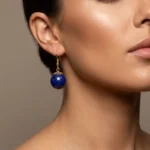 Lapis Lazuli Earrings – Inner Peace, Insight & Spiritual Protection 1 - Buddha Bodhis Natural Lapis Lazuli Earrings Spiritual Peace & Insight-1