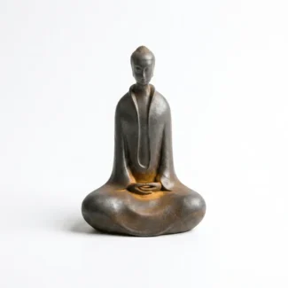 Home 25 - Buddha Bodhis Natural Rust Iron & Resin Buddha Statue for Inner Peace & Zen Mindfulness