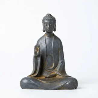 Home 29 - Buddha Bodhis Natural Rust Iron & Resin Buddha Statue – Zen Serenity & Inner Peace