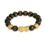Obsidian Pixiu Bracelet for Wealth Attraction & Spiritual Protection - Buddha Bodhis Obsidian Pixiu Bracelet for Wealth Attraction & Spiritual Protection1