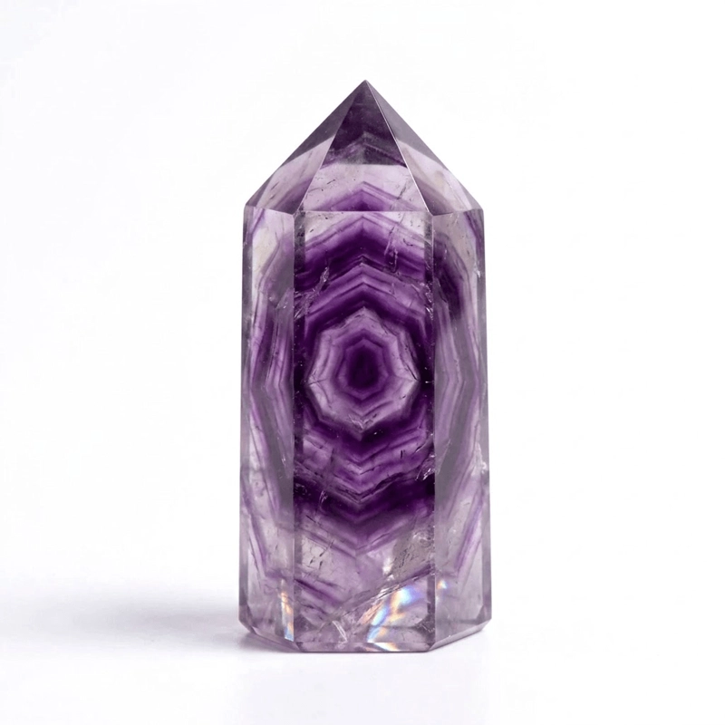 Purple Fluorite Crystal Point – Inner Peace, Mental Focus & Emotional Balance-1 Purple Fluorite Crystal Point – Inner Peace, Mental Focus & Emotional Balance-1