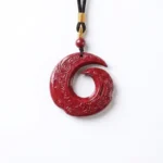 Purple Gold Sand Cinnabar Pendant Necklace – Protection, Good Fortune & Inner Peace - Buddha Bodhis Purple Gold Sand Cinnabar Pendant Necklace – Protection Good Fortune & Inner Peace